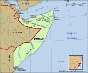 Physical features of Somalia